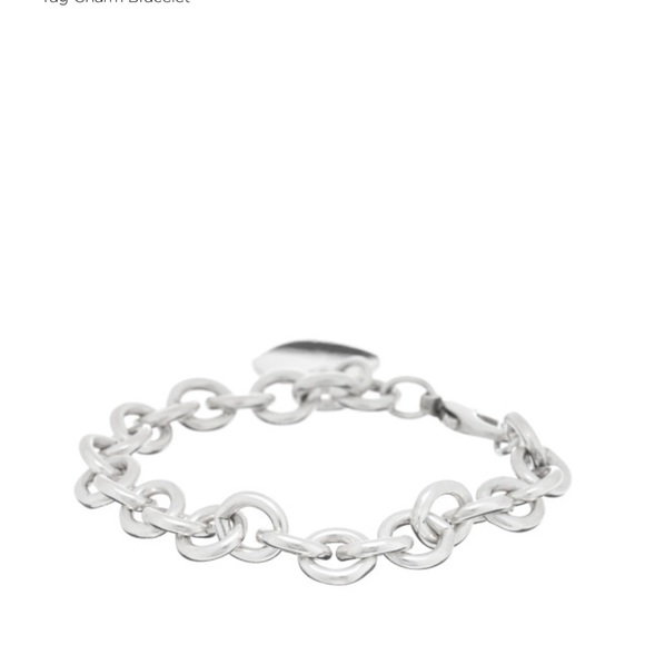 TIFFANY Sterling Silver Heart Tag Charm Bracelet - Picture 3 of 8